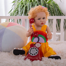 Carregar imagem no visualizador da galeria, 23 Inch Full Silicone Reborn Baby Toddler Dolls 3D-Painting Skin Lovely Newborn Bebe Dolls Real Touch Bath Toy For Kids Gift Bebe Reborn Original 