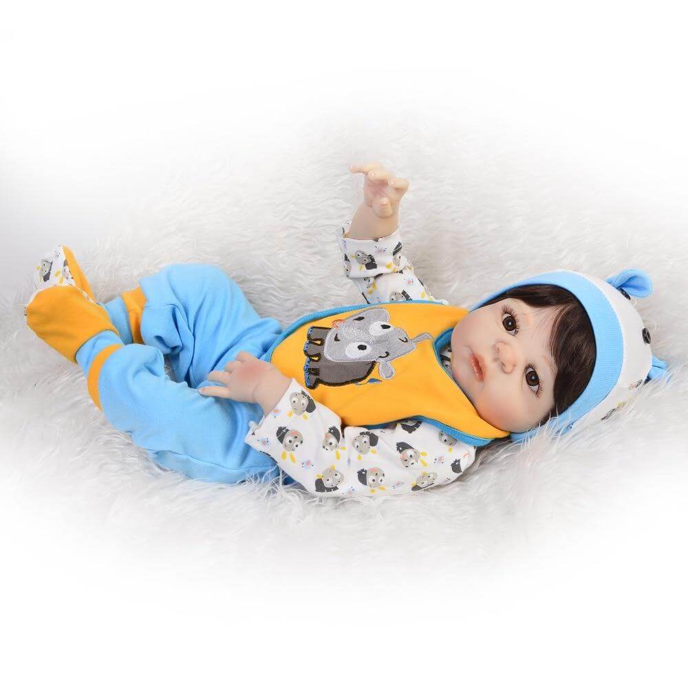 Bebê Reborn Menino Boneca Real Tata Roupa Pagão Azul Claro - ShopJJ -  Brinquedos, Bebe Reborn e Utilidades